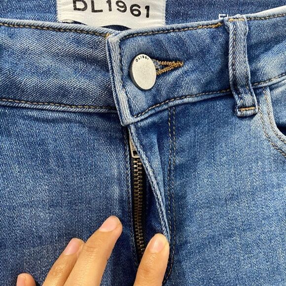 DL1961 Florence Instasculpt Skinny Ankle Raw Hem Jeans - Picture 6 of 11